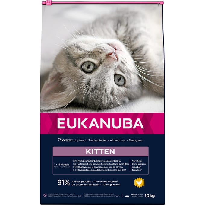 Eukanuba Cat & Kitten - Kip/Lever - Kattenvoer - 10 kg