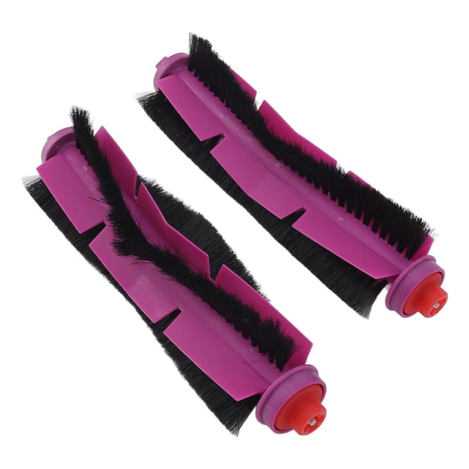 2 pièces Brosse principale d'aspirateur robot Professionnel Efficace Sûr Pièces de rechange pour aspirateur black