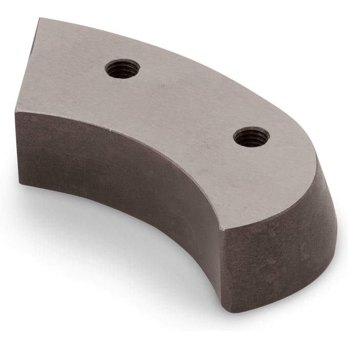 Cutting blade curved