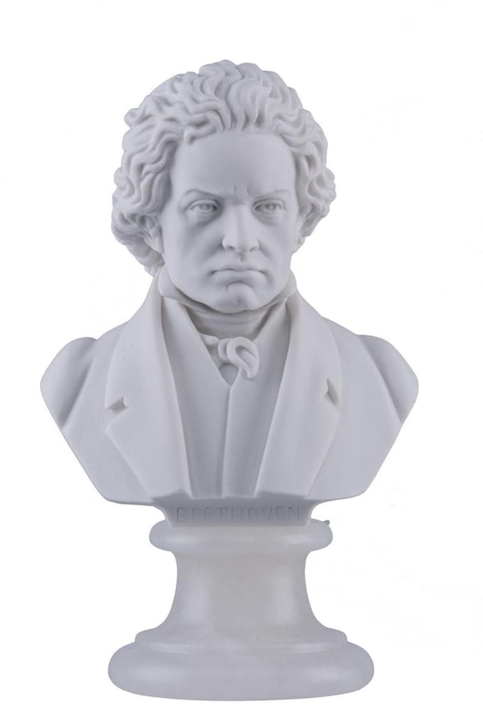 Music Gifts - Albast standbeeld Beethoven 22 cm