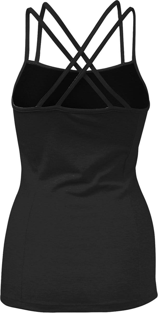 Papillon Top Double Spaghetti Strap Ballettop - Maat XL  - Vrouwen - zwart