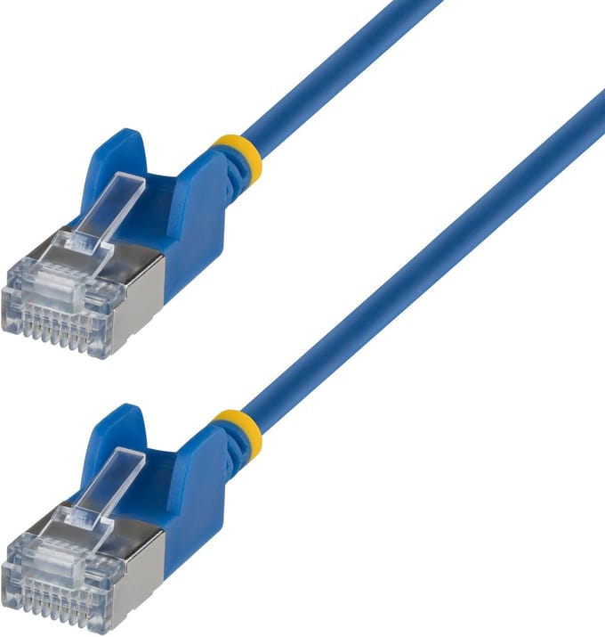 StarTech.com 30cm Ultra Dunne Cat6a Netwerkkabel, Blauw, Snagless, FTP, 34AWG Pure Koperdraad, Dunne RJ45 Patchkabel, Individueel Getest
