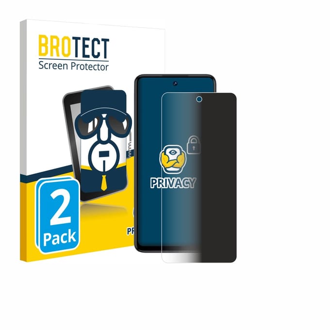 BROTECT - privacy screenprotector voor Philips S7710 Omni 10 - Folie Beschermfolie Blauwlichtfilter 2 Stuks