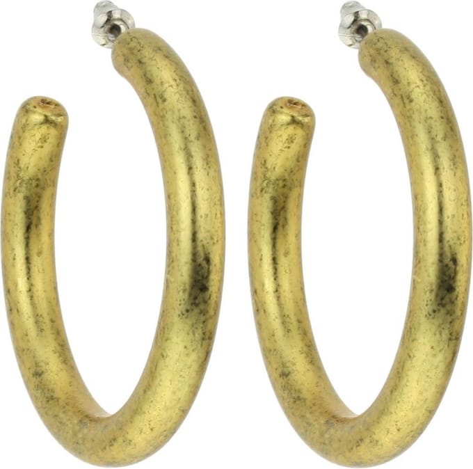 Behave - Dames oorringen goudkleur retro stijl 4,5 cm boho chique