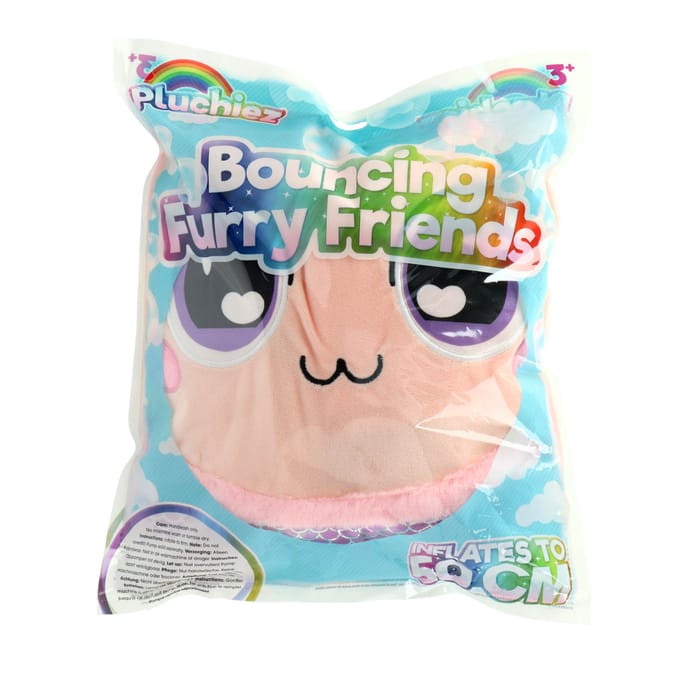 Pluchiez bal zachte stuiterbal furry 50 cm speelgoed.