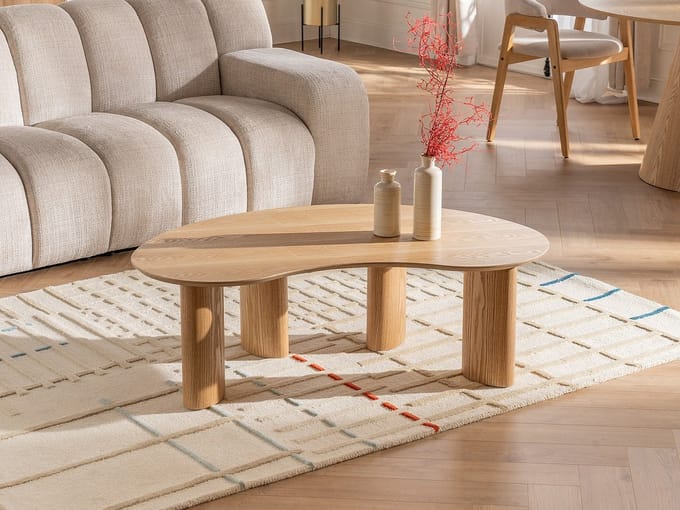 Vente-unique Salontafel essenfineer - Licht naturel - CALYNOR