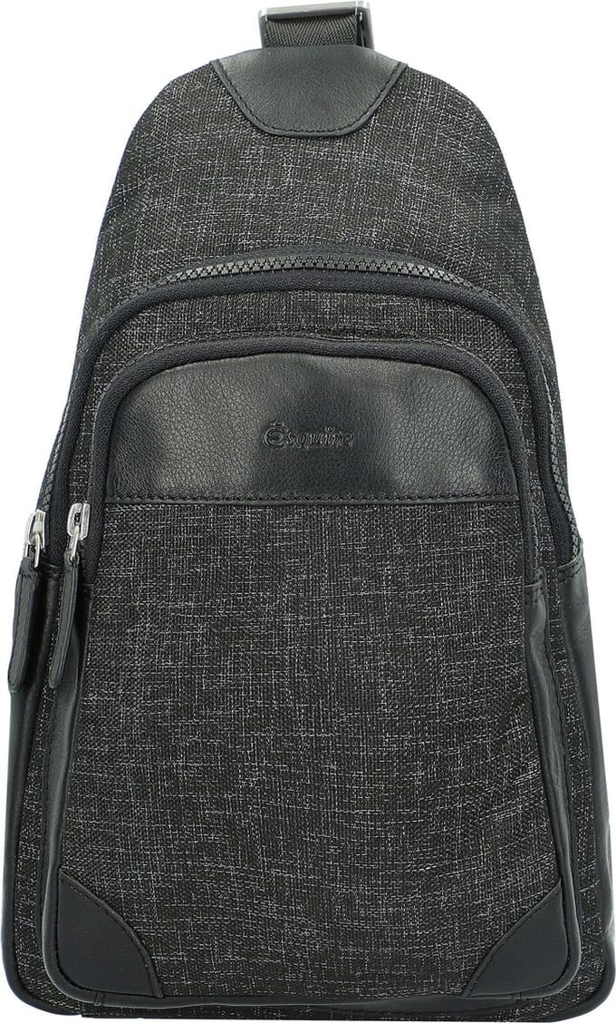 Esquire schoudertas Recycled Life Crossbody Bag Black zwart