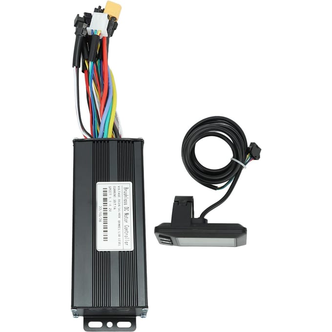 Elektrische Fiets Controller Kit 1000?1500W 30A 3 Modi Sinusgolf Omzettingskit met Display voor black