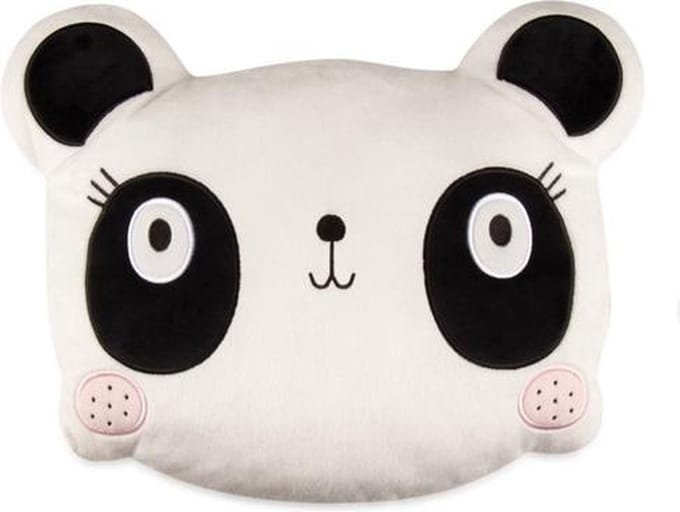 Sierkussen - Junior Wit/geel - Wit En Geel - 35 Cm X 25 Cm