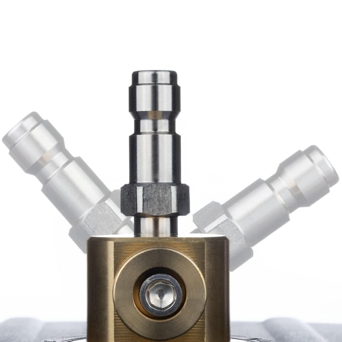 Rosfix Spuitaccessoire Set Vervanging - T-Racer Borstel 32 Cm Mosmatic - Bayonet 1/4" Adapter