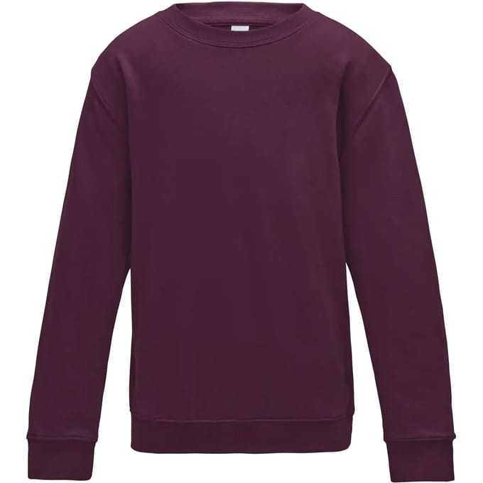Just Hoods - AWDis Sweat Kinder - Burgundy maat 5/6 (S)