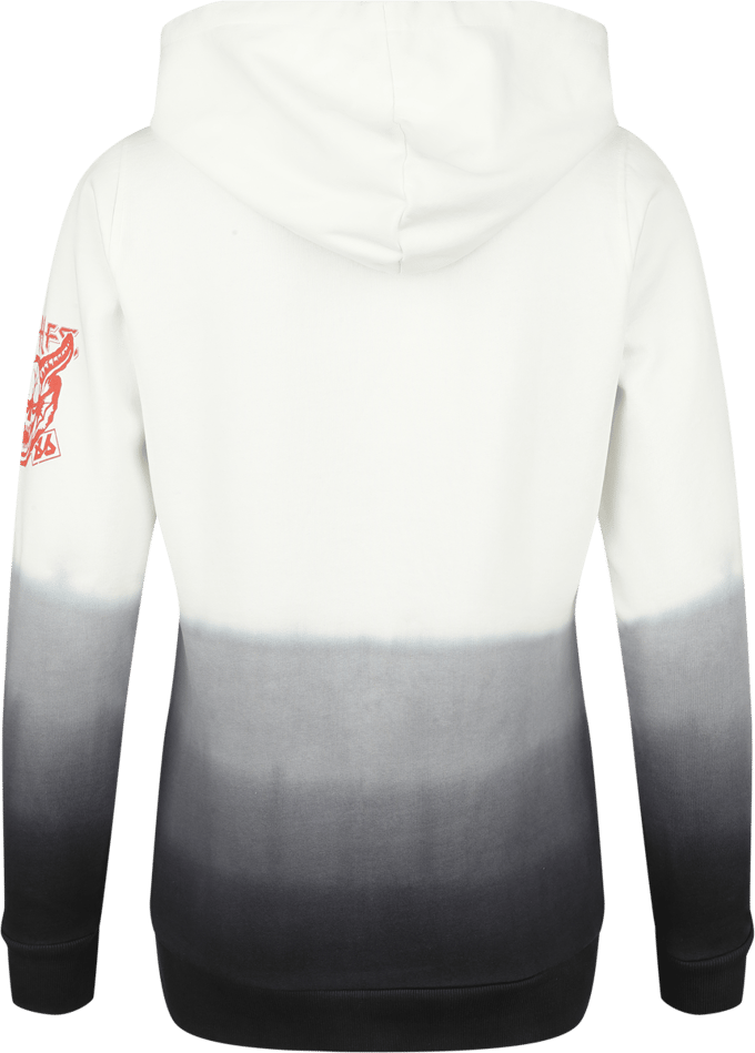 Stranger Things Trui met capuchon - Hellfire Club - M - voor Vrouwen - zwart-wit