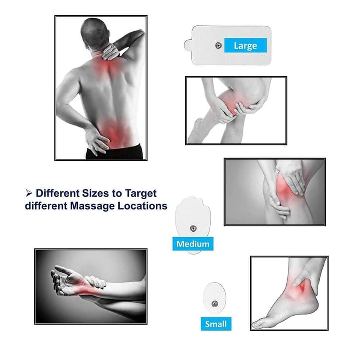 Patch d'Électrostimulation EMS Électrode Coussinets Stimulateur Musculaire Pour Acupuncture Physiothérapie Machine TENS Gel Conducteur Réutilisable