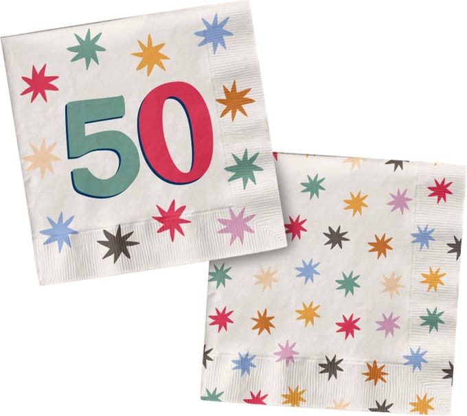 Folat - Servetten - Starburst 50 (20 stuks) - 33 x 33 cm
