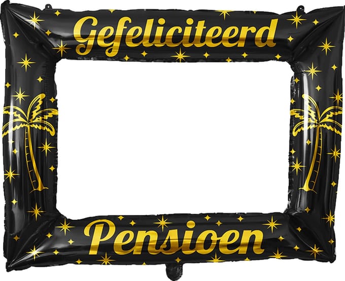 Pensioen Photo Frame - Goud-Zwart