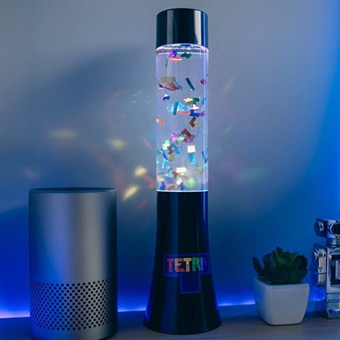Tetris - Flow Led light lamp - tetrimino stukjes - 33,5cm hoog