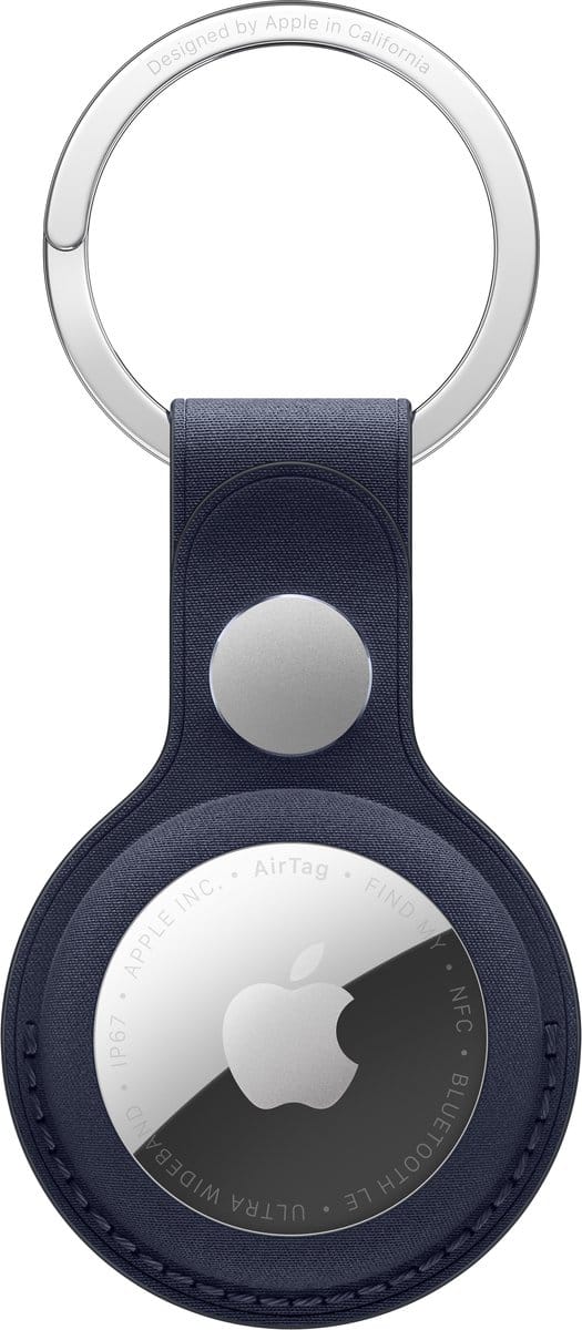 AirTag FineWoven Key Ring AirTag sleutelhanger Apple AirTag Navy