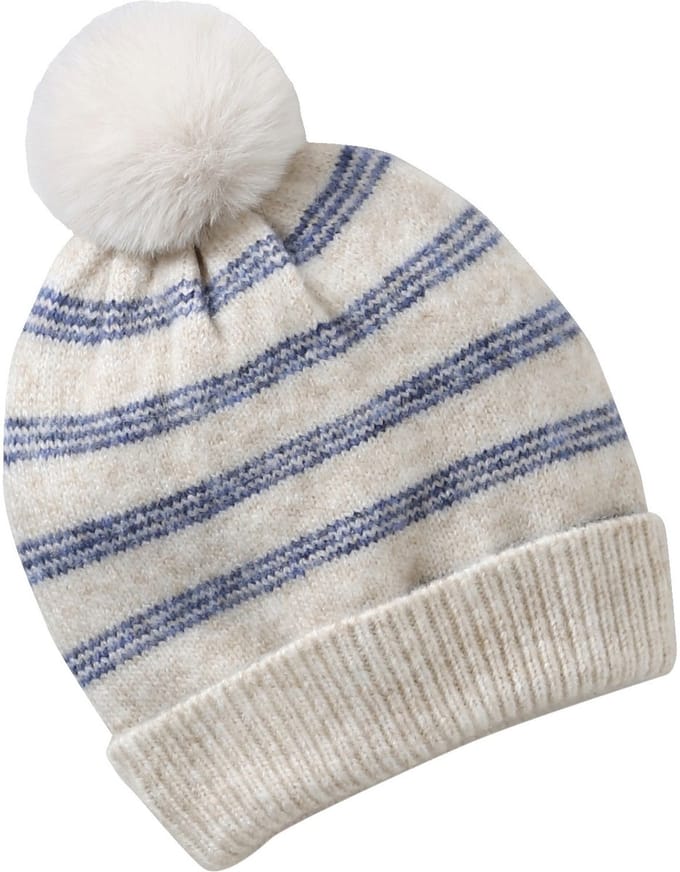 Vertbaudet Gestreepte set voor meisjes muts + snood + wanten/handschoenen