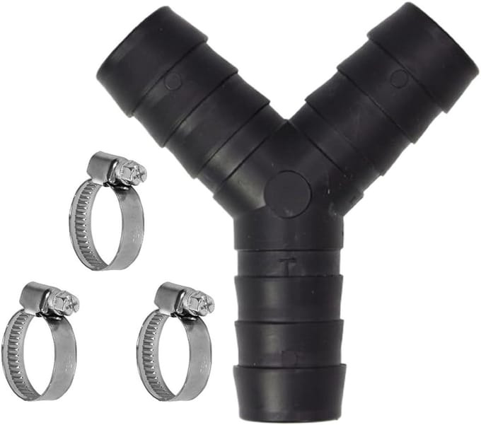 Solidchoice - Y Distributor Connector met 3-Delige Slangklemmen