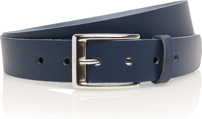 Timbelt Leren Riem 3.5 cm Blauw | Maat 115