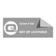 Brother TZe-MQL35 tape wit op lichtgrijs 12mm x 5m (huismerk)