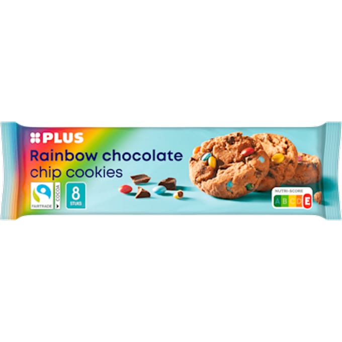 Rainbow chocolate chip cookies