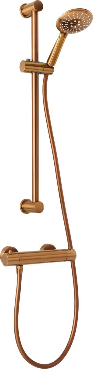 Delfi - Handdouche met Glijstang - Mat Brons