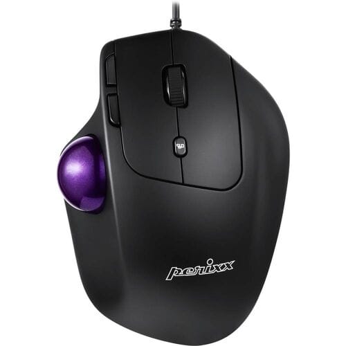 Perixx Perimice 520 ergonomische trackball muis met verstelbare hoek (bedraad) (programmeerbaar)