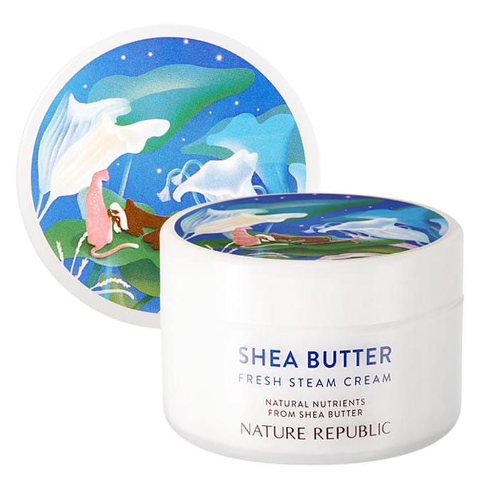 Nature Republic, Shea Butter Fresh Steam Cream, 99 ml (100 ml) white