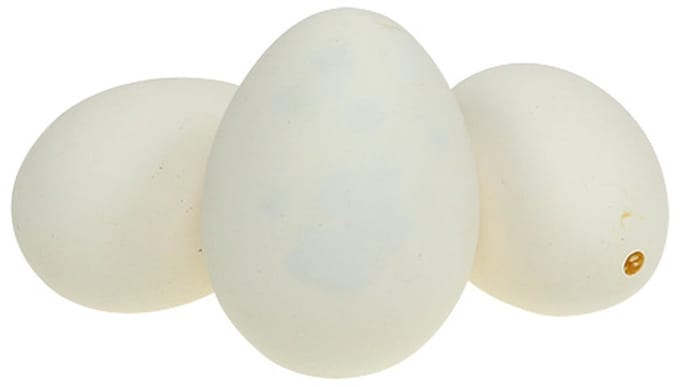 Ganzeneieren 8cm 10 stuks, 10 Stück