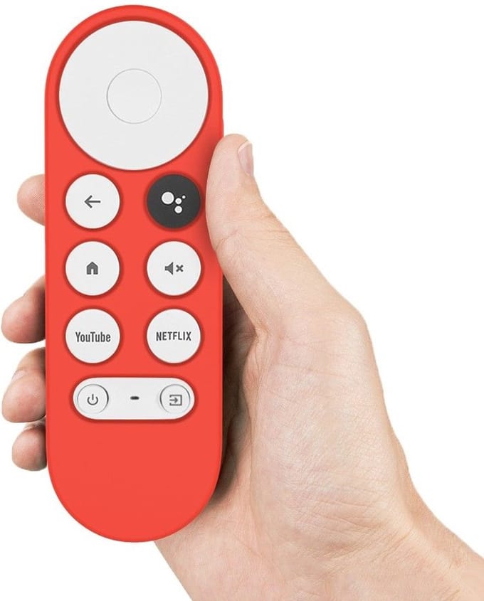 Luxe Siliconen Soft Case Hoesje voor Google Chromecast 2020 - Kras- & Stootbescherming - Rood