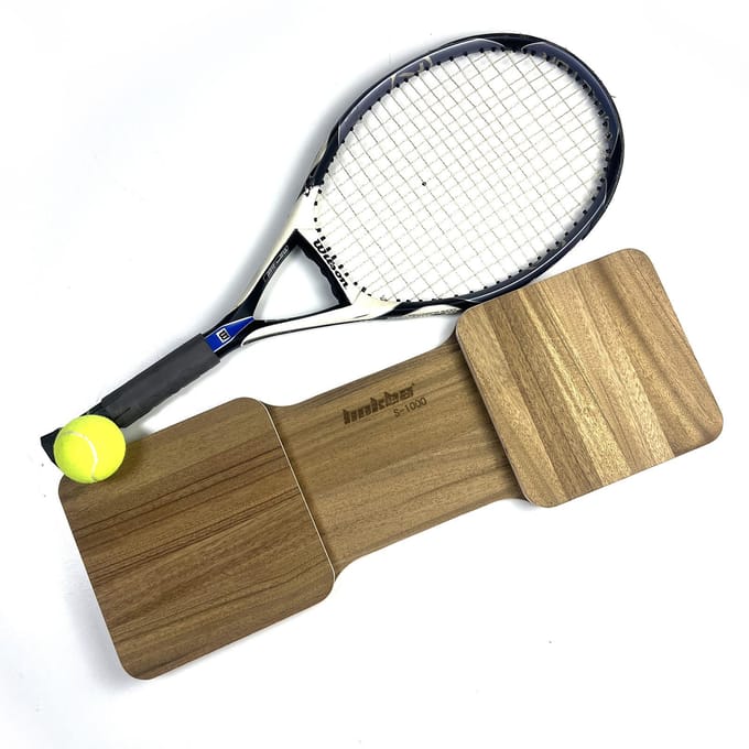 Tennis Power Chain Balansbord Hout Tennisuitrusting Swingtrainer voor Beginner veelkleurig
