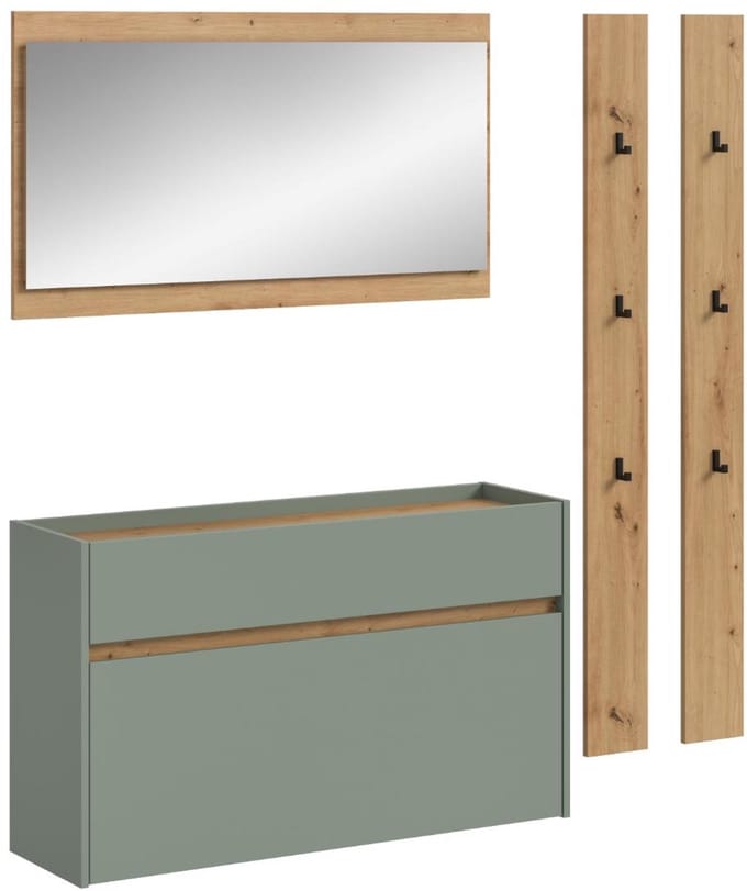 Drive garderobe opstelling D28 salvie decor.