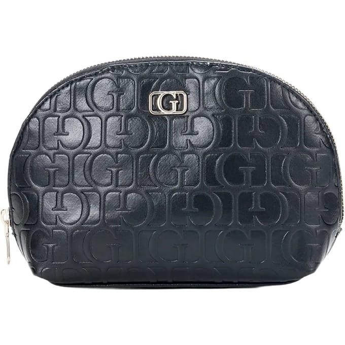 GUESS Toilettas Television Dome Zip Bag Black Zwart
