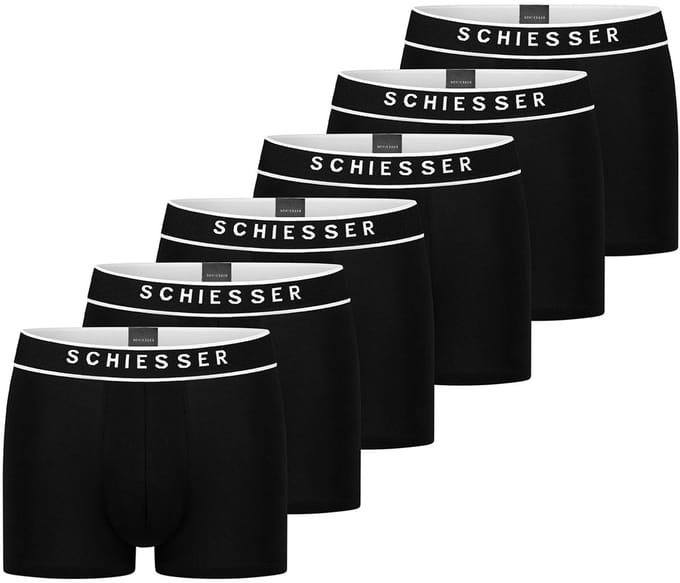 Schiesser Heren Shorts / Pants 6er Pack - 95/5 - Cotton