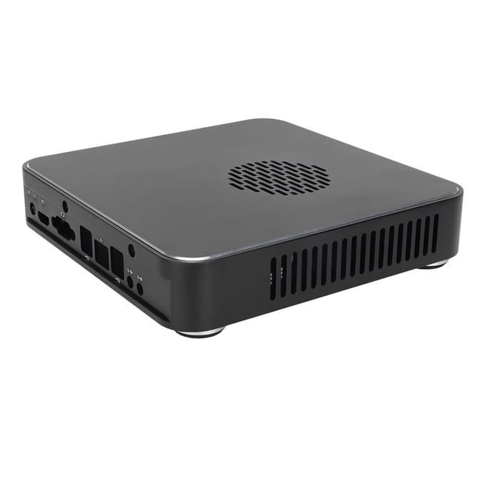 Desktop Computerbehuizing Goede Warmteafvoer Exquise Compacte Zwarte Mini HTPC-behuizing voor Thuisvideo gray