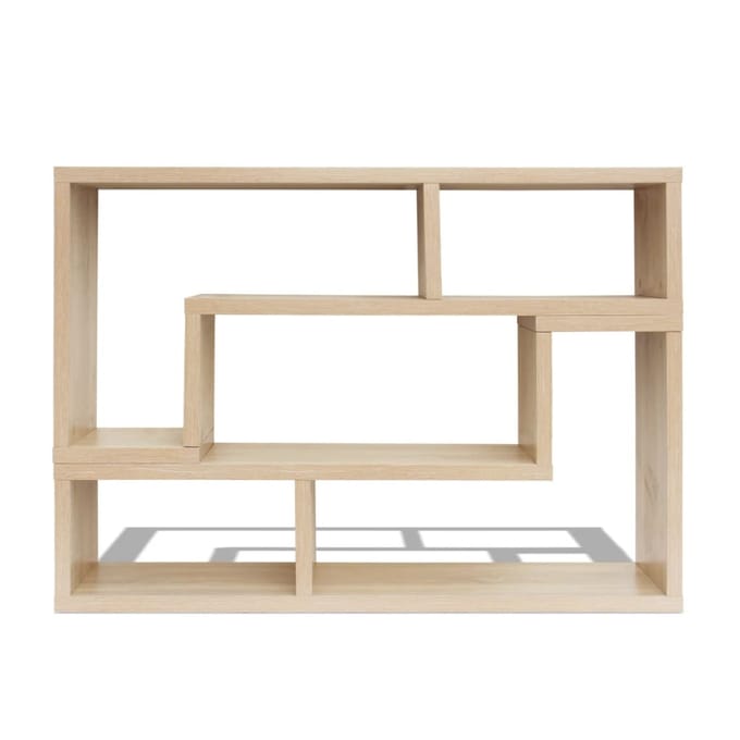 vidaXL - TV-meubel - Dubbel - L-vormige - eiken
