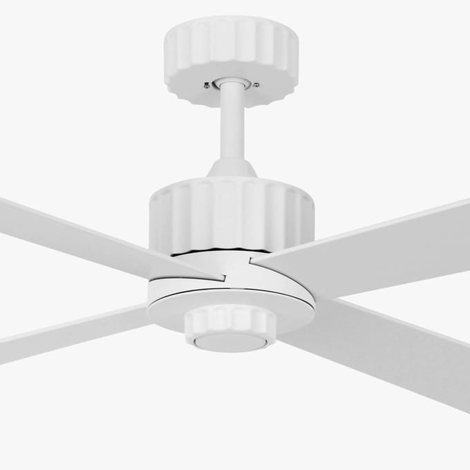 Beacon Lighting Plafondventilator Beacon met licht Newport, wit/eiken, stil