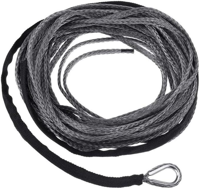 Trektouw Touw Lijn - Kabel Schede - Auto Onderhoud - Hoge Sterkte Polyester - 15 Meter - Grijs
