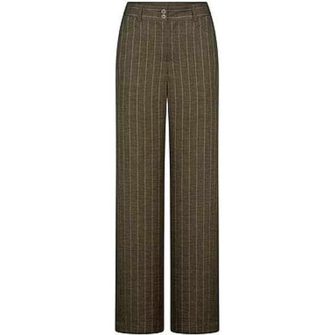 Wide Fit-broek Van Peter Hahn groen