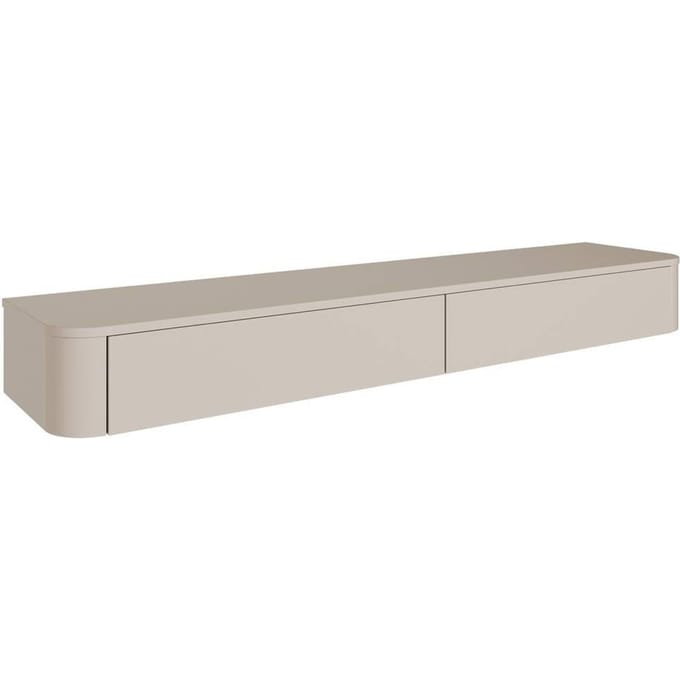 Selsey Luvio Slim – Hangend TV-meubel, kasjmiergrijs, 175 cm