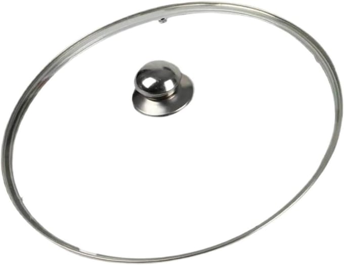 Pannendeksel Glas - Deksel Pannen - Koken Bewaken - Met Stoomopening - 32 cm - Transparant