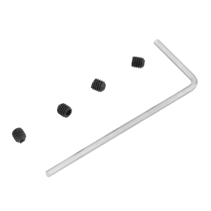 2 stuks M3 Starre Flenskoppeling Motoras Koppeling Connector ID 5mm OD 10mm gray