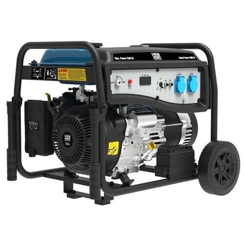 HBM aggregaat, generator 322 cc met benzinemotor 230V 5500W