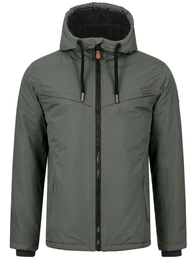 Alessandro Salvarini heren winterjas AS-331 met teddyvoering en capuchon