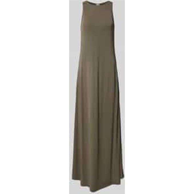 Midi-jurk met ronde hals, model 'ACCENTO'