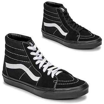 Hoge herenschoen Sk8-hi Suedecanvas/zwart