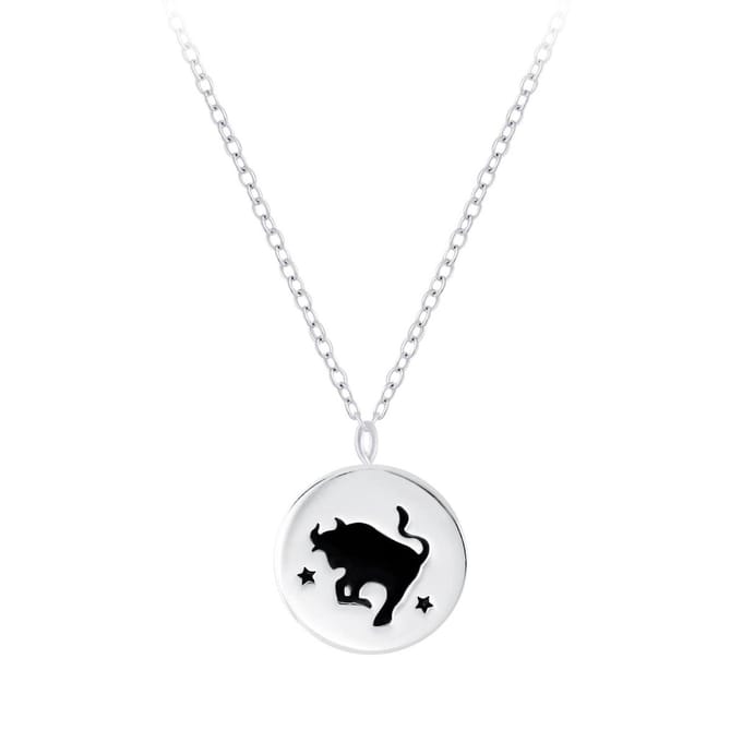 Joy|S - Zilveren sterrenbeeld Taurus Stier hanger met ketting