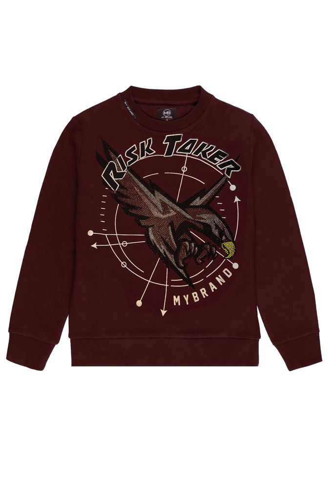Eagle Risk Sweater | BURGUNDY - BURGUNDY / 4