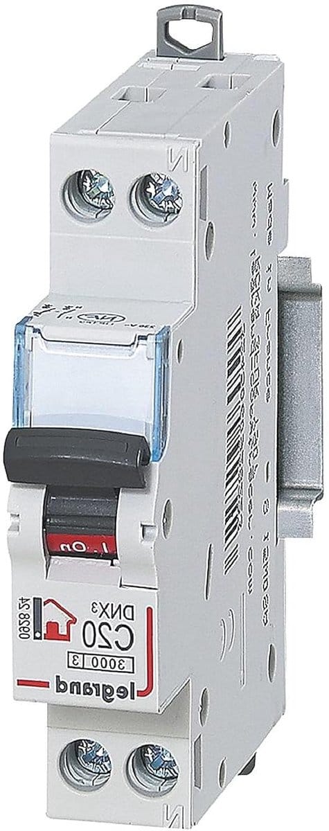 Automatische Zekering - Stroomonderbreker Vlamboog - Elektrische Veiligheid - Tests met Live Spanning - 1 Module - Grijs